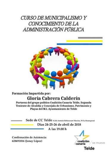 Cartel del curso (Foto TA)